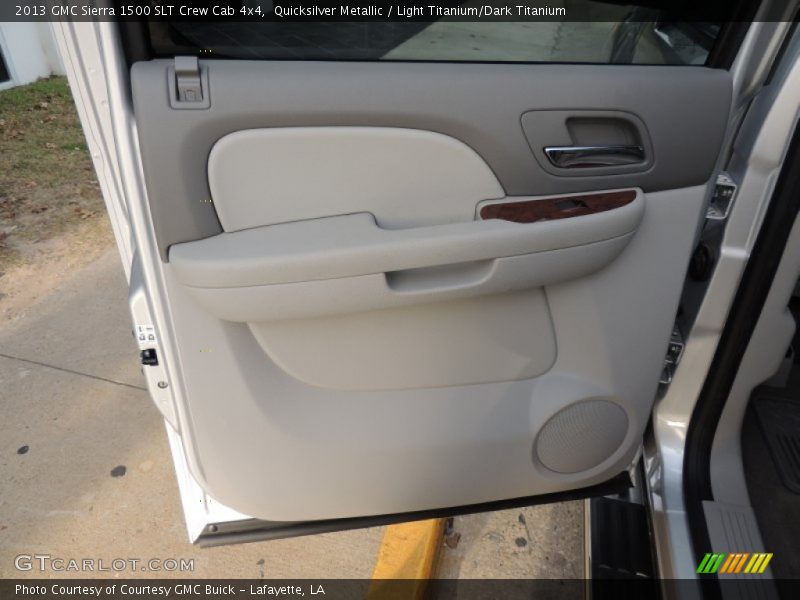 Quicksilver Metallic / Light Titanium/Dark Titanium 2013 GMC Sierra 1500 SLT Crew Cab 4x4