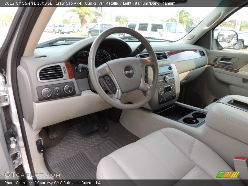 Light Titanium/Dark Titanium Interior - 2013 Sierra 1500 SLT Crew Cab 4x4 