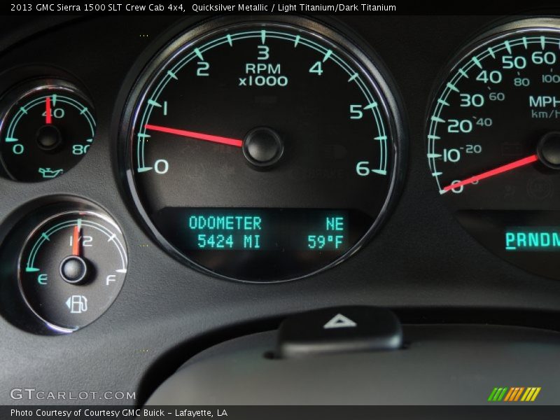 Quicksilver Metallic / Light Titanium/Dark Titanium 2013 GMC Sierra 1500 SLT Crew Cab 4x4