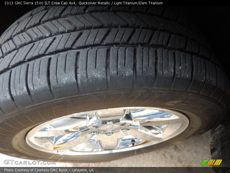 Quicksilver Metallic / Light Titanium/Dark Titanium 2013 GMC Sierra 1500 SLT Crew Cab 4x4