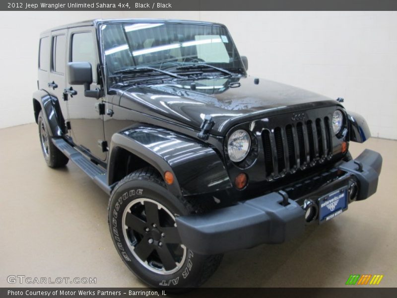 Black / Black 2012 Jeep Wrangler Unlimited Sahara 4x4