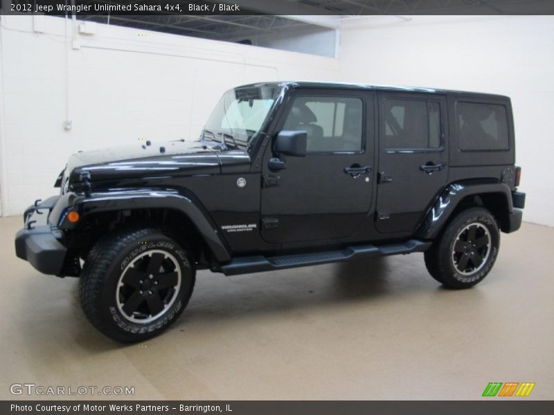Black / Black 2012 Jeep Wrangler Unlimited Sahara 4x4