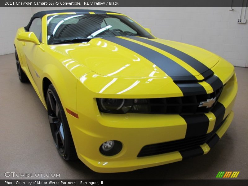Rally Yellow / Black 2011 Chevrolet Camaro SS/RS Convertible