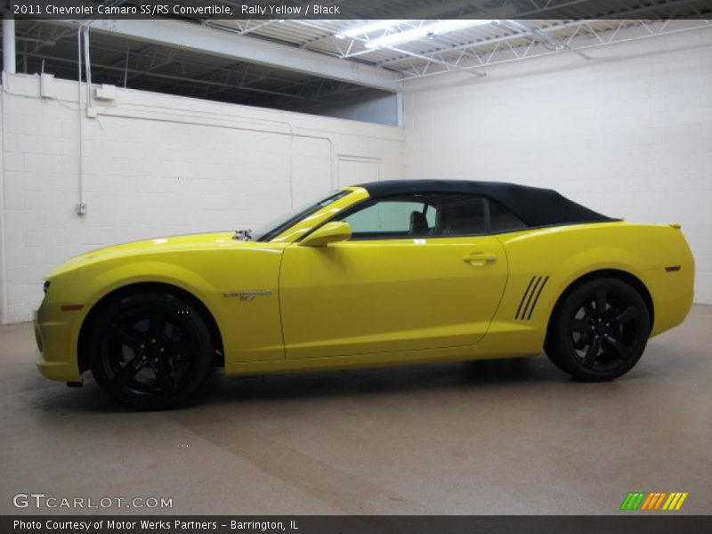 Rally Yellow / Black 2011 Chevrolet Camaro SS/RS Convertible