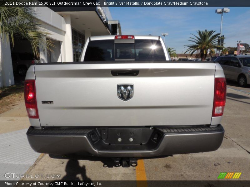 Bright Silver Metallic / Dark Slate Gray/Medium Graystone 2011 Dodge Ram 1500 SLT Outdoorsman Crew Cab