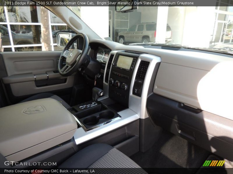 Bright Silver Metallic / Dark Slate Gray/Medium Graystone 2011 Dodge Ram 1500 SLT Outdoorsman Crew Cab