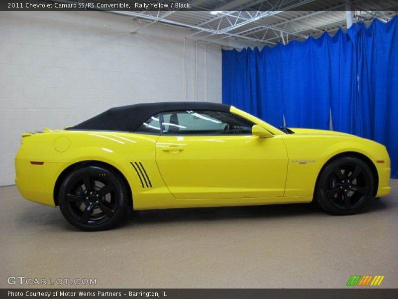Rally Yellow / Black 2011 Chevrolet Camaro SS/RS Convertible