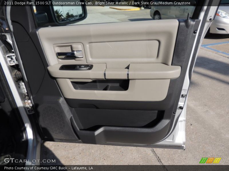 Bright Silver Metallic / Dark Slate Gray/Medium Graystone 2011 Dodge Ram 1500 SLT Outdoorsman Crew Cab