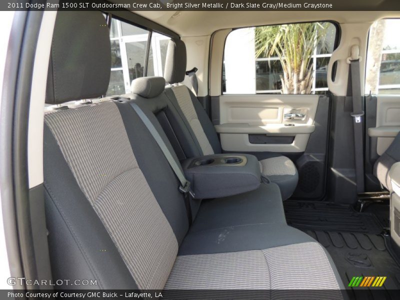 Bright Silver Metallic / Dark Slate Gray/Medium Graystone 2011 Dodge Ram 1500 SLT Outdoorsman Crew Cab