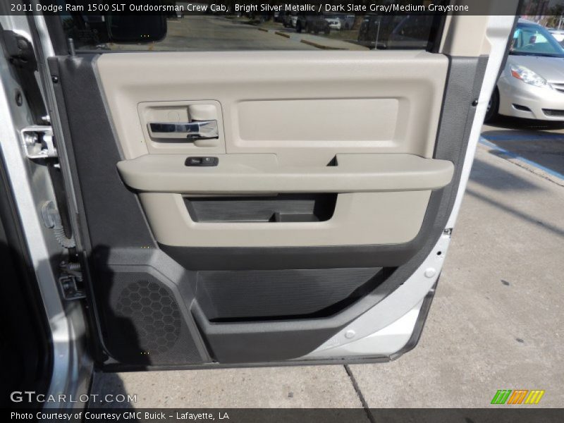 Bright Silver Metallic / Dark Slate Gray/Medium Graystone 2011 Dodge Ram 1500 SLT Outdoorsman Crew Cab