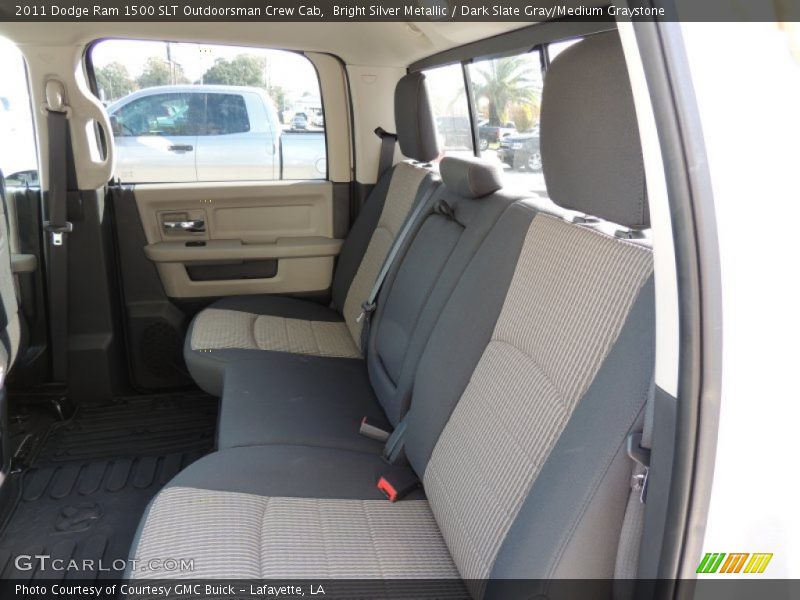 Bright Silver Metallic / Dark Slate Gray/Medium Graystone 2011 Dodge Ram 1500 SLT Outdoorsman Crew Cab