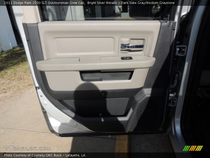 Bright Silver Metallic / Dark Slate Gray/Medium Graystone 2011 Dodge Ram 1500 SLT Outdoorsman Crew Cab