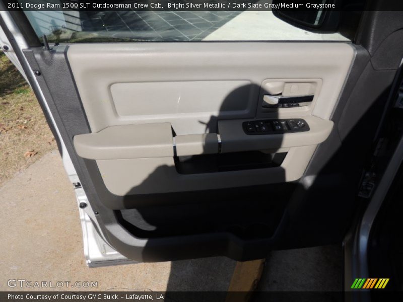 Bright Silver Metallic / Dark Slate Gray/Medium Graystone 2011 Dodge Ram 1500 SLT Outdoorsman Crew Cab