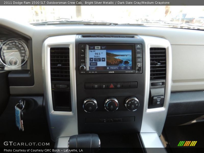 Bright Silver Metallic / Dark Slate Gray/Medium Graystone 2011 Dodge Ram 1500 SLT Outdoorsman Crew Cab
