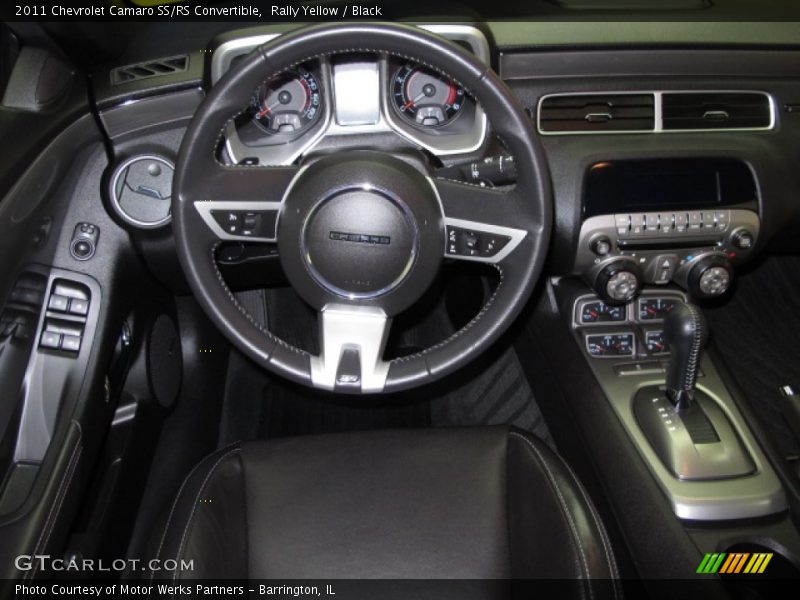 Rally Yellow / Black 2011 Chevrolet Camaro SS/RS Convertible