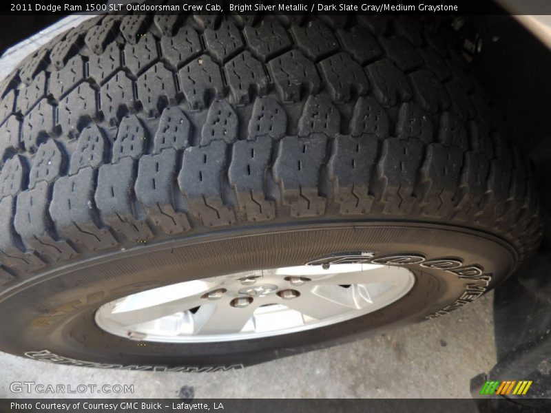 Bright Silver Metallic / Dark Slate Gray/Medium Graystone 2011 Dodge Ram 1500 SLT Outdoorsman Crew Cab