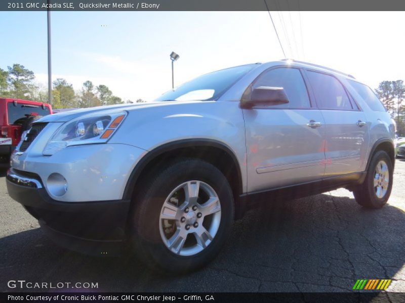 Quicksilver Metallic / Ebony 2011 GMC Acadia SLE