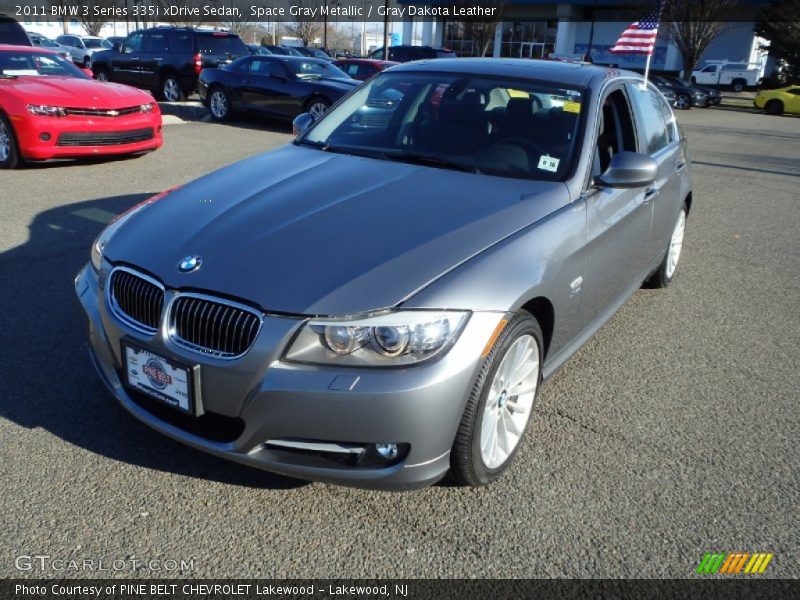 Space Gray Metallic / Gray Dakota Leather 2011 BMW 3 Series 335i xDrive Sedan