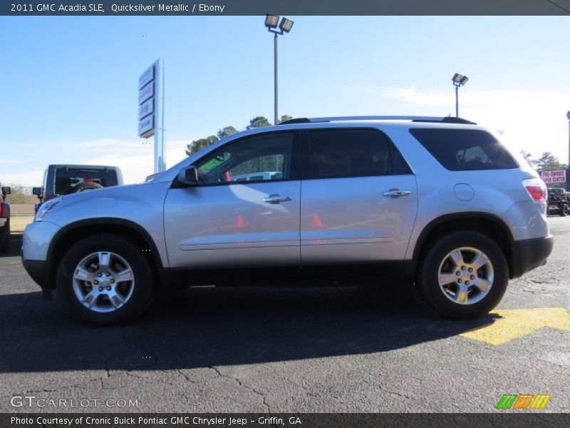 Quicksilver Metallic / Ebony 2011 GMC Acadia SLE