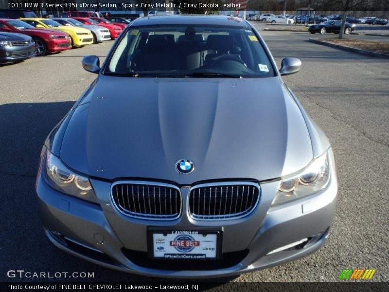 Space Gray Metallic / Gray Dakota Leather 2011 BMW 3 Series 335i xDrive Sedan