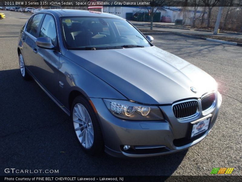 Space Gray Metallic / Gray Dakota Leather 2011 BMW 3 Series 335i xDrive Sedan