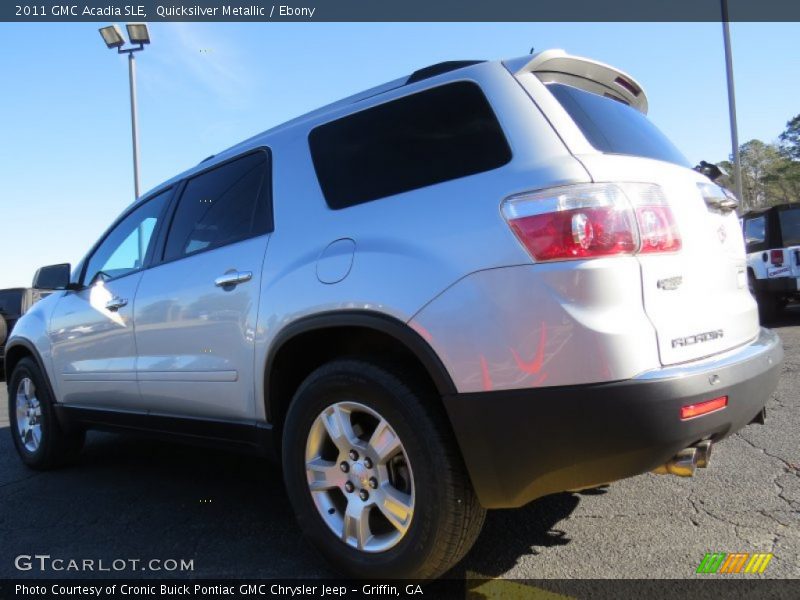 Quicksilver Metallic / Ebony 2011 GMC Acadia SLE