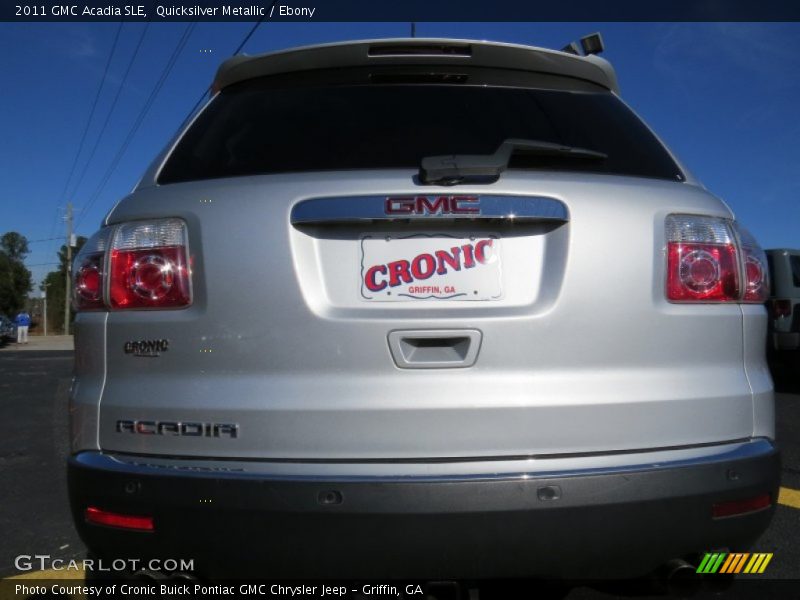 Quicksilver Metallic / Ebony 2011 GMC Acadia SLE