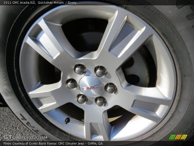 Quicksilver Metallic / Ebony 2011 GMC Acadia SLE