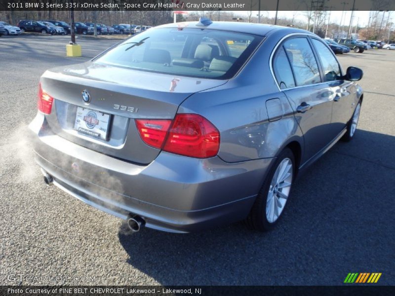 Space Gray Metallic / Gray Dakota Leather 2011 BMW 3 Series 335i xDrive Sedan