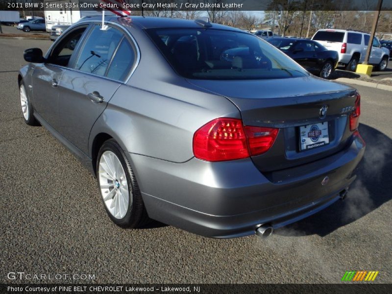 Space Gray Metallic / Gray Dakota Leather 2011 BMW 3 Series 335i xDrive Sedan