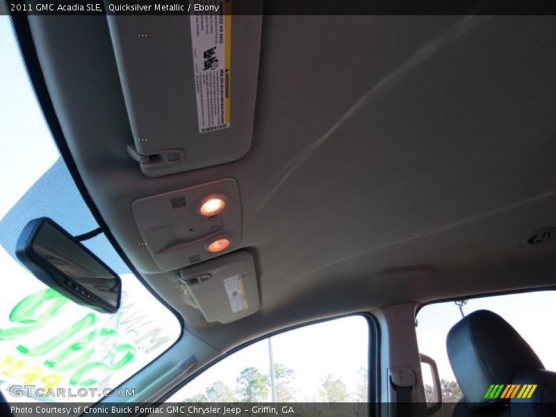 Quicksilver Metallic / Ebony 2011 GMC Acadia SLE