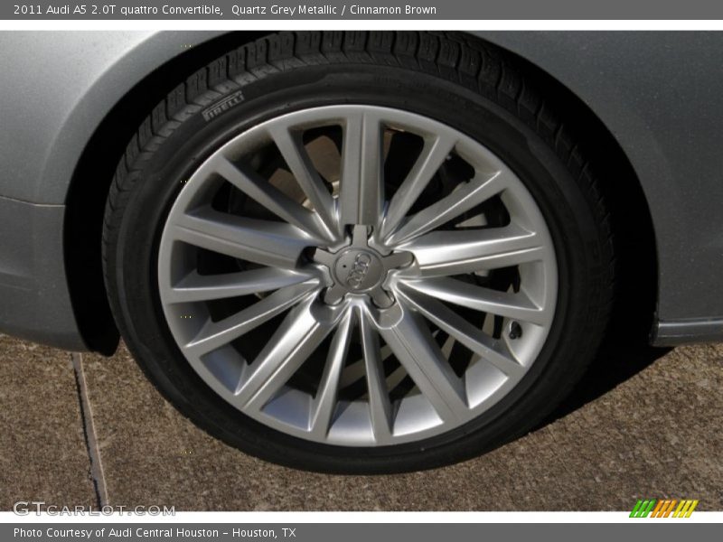 Quartz Grey Metallic / Cinnamon Brown 2011 Audi A5 2.0T quattro Convertible