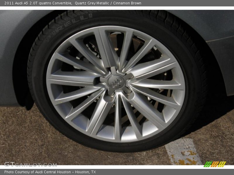Quartz Grey Metallic / Cinnamon Brown 2011 Audi A5 2.0T quattro Convertible
