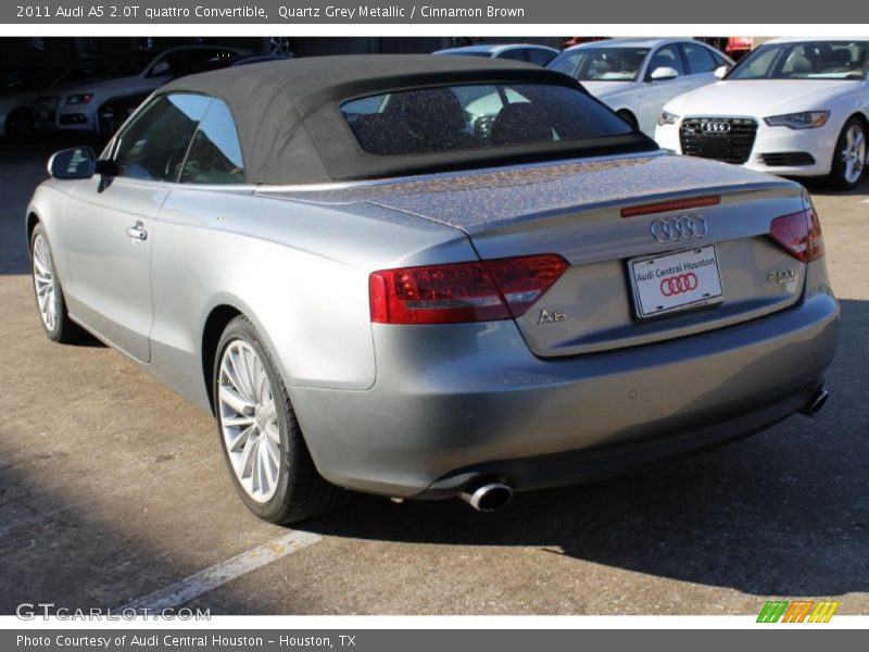 Quartz Grey Metallic / Cinnamon Brown 2011 Audi A5 2.0T quattro Convertible