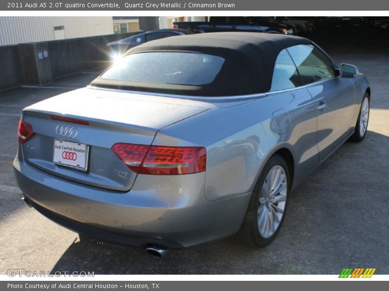 Quartz Grey Metallic / Cinnamon Brown 2011 Audi A5 2.0T quattro Convertible