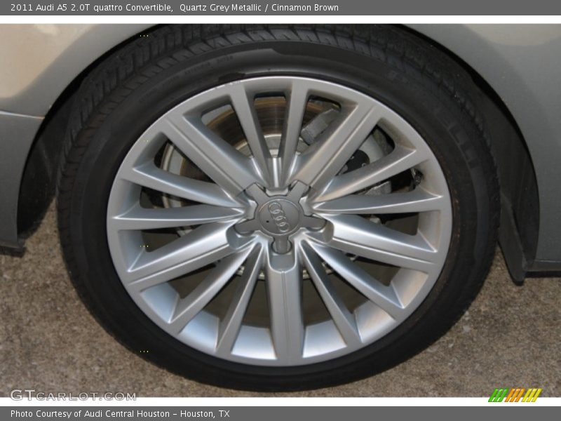 Quartz Grey Metallic / Cinnamon Brown 2011 Audi A5 2.0T quattro Convertible