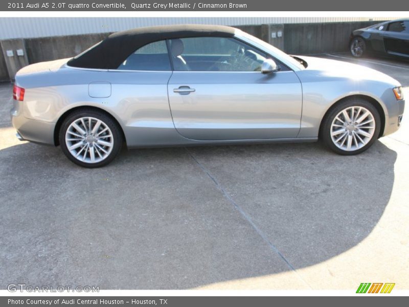 Quartz Grey Metallic / Cinnamon Brown 2011 Audi A5 2.0T quattro Convertible