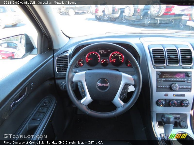 Quicksilver Metallic / Ebony 2011 GMC Acadia SLE