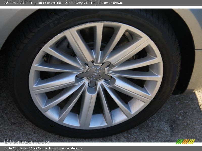 Quartz Grey Metallic / Cinnamon Brown 2011 Audi A5 2.0T quattro Convertible