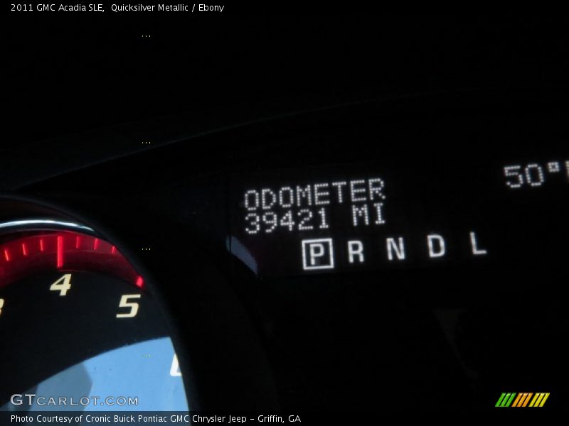 Quicksilver Metallic / Ebony 2011 GMC Acadia SLE