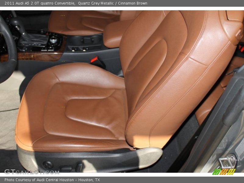 Quartz Grey Metallic / Cinnamon Brown 2011 Audi A5 2.0T quattro Convertible