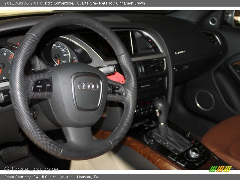 Quartz Grey Metallic / Cinnamon Brown 2011 Audi A5 2.0T quattro Convertible