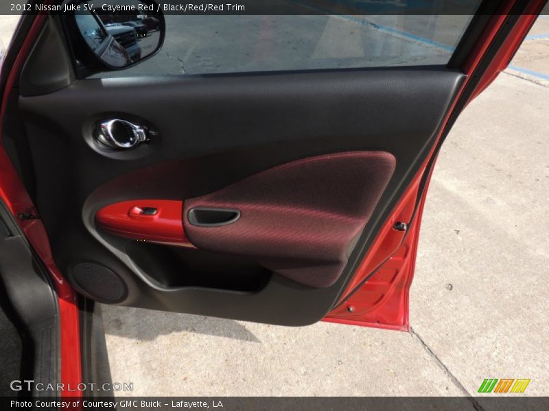 Cayenne Red / Black/Red/Red Trim 2012 Nissan Juke SV
