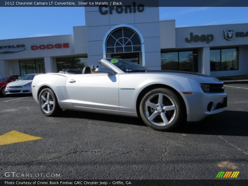 Silver Ice Metallic / Black 2012 Chevrolet Camaro LT Convertible