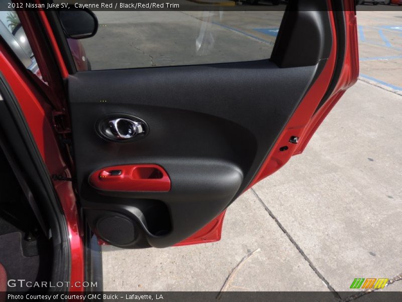 Cayenne Red / Black/Red/Red Trim 2012 Nissan Juke SV