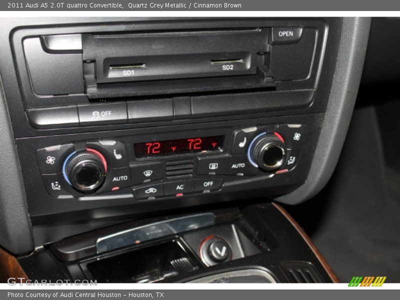 Quartz Grey Metallic / Cinnamon Brown 2011 Audi A5 2.0T quattro Convertible