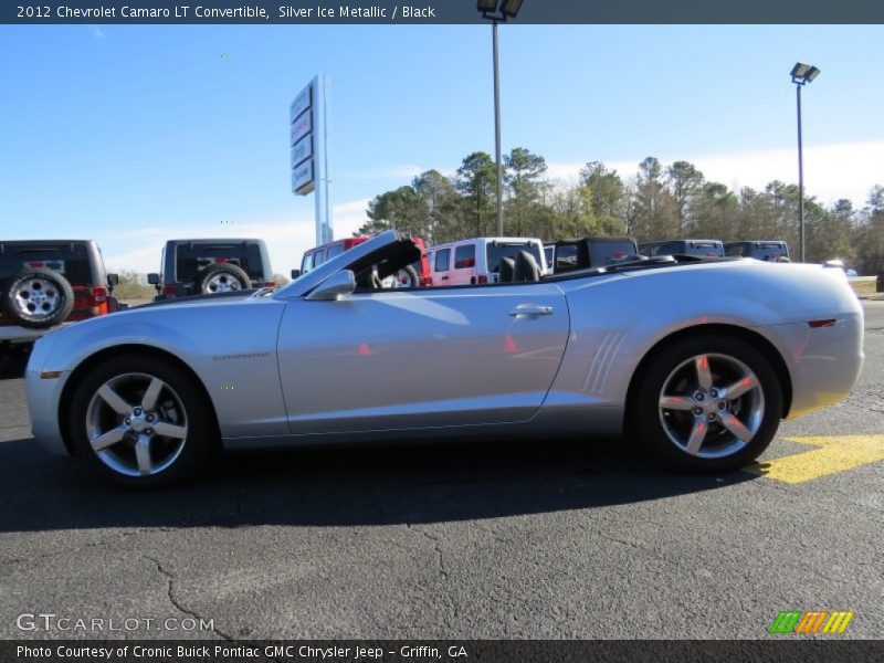 Silver Ice Metallic / Black 2012 Chevrolet Camaro LT Convertible