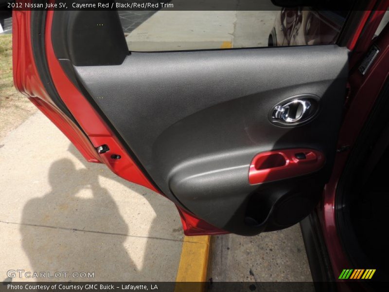 Cayenne Red / Black/Red/Red Trim 2012 Nissan Juke SV