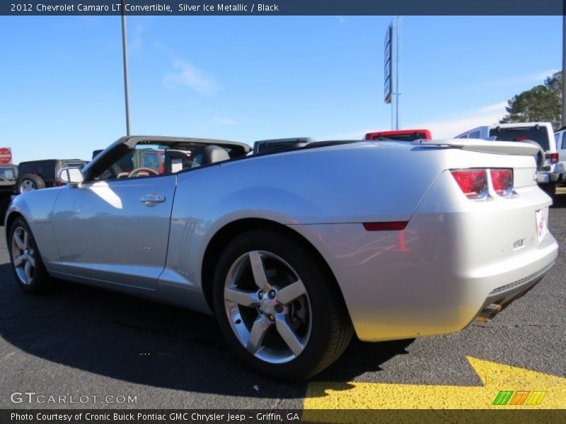 Silver Ice Metallic / Black 2012 Chevrolet Camaro LT Convertible