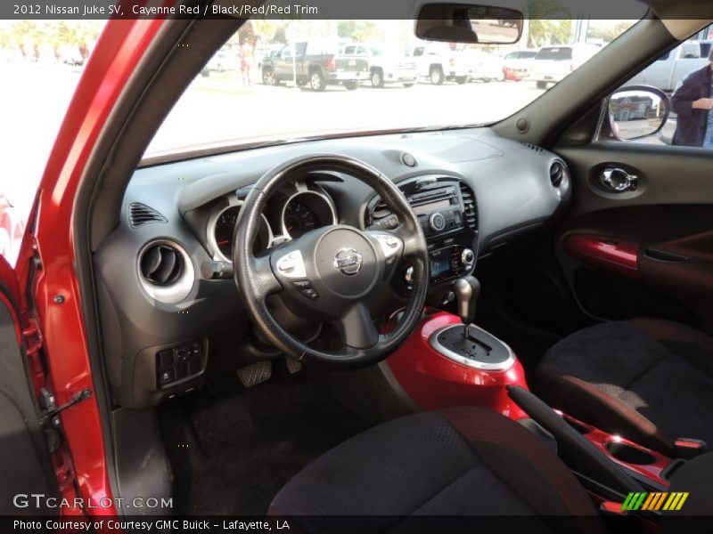 Cayenne Red / Black/Red/Red Trim 2012 Nissan Juke SV